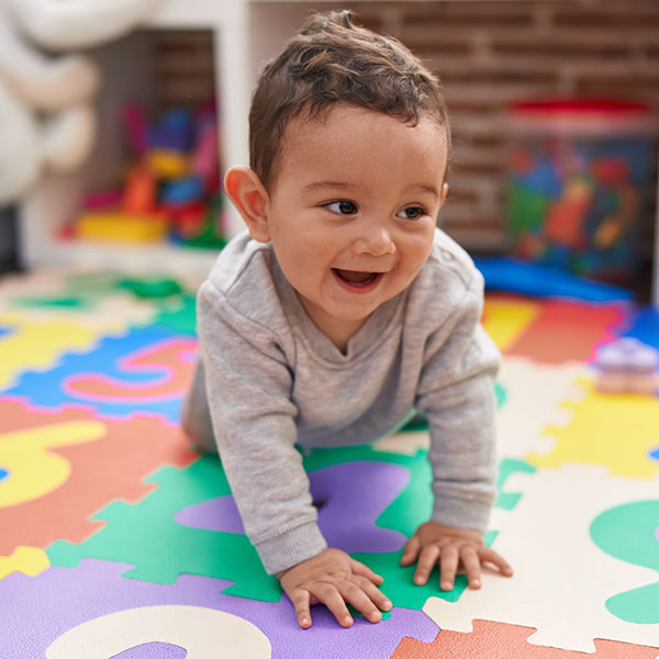 Child Crawling on the Floor